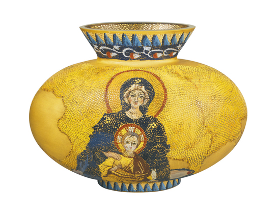 Hagia Sophia Virgin Mary Mosaic Vase